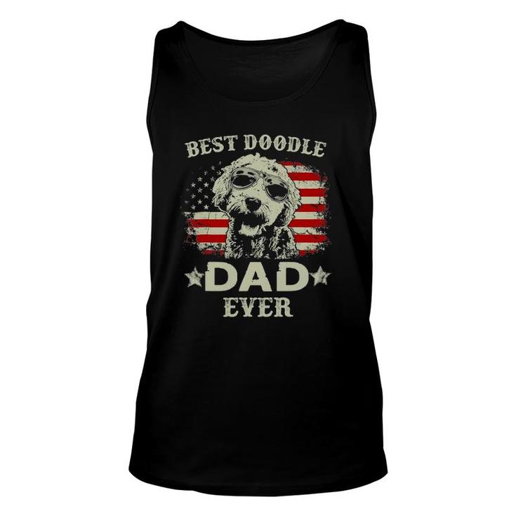 Mens Vintage Father's Day Tee Best Doodle Dad Ever Unisex Tank Top
