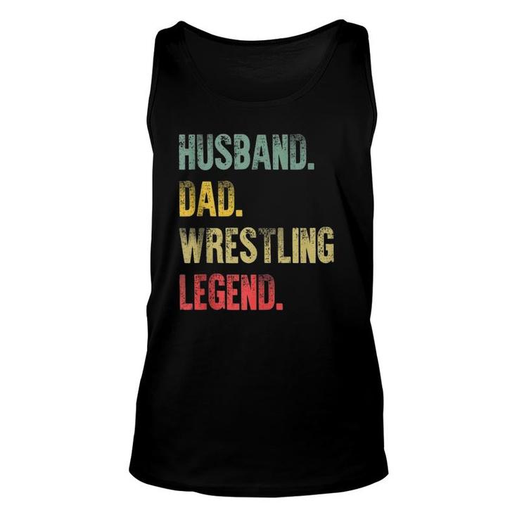 Mens Vintage Gift Husband Dad Wrestling Legend Retro  Unisex Tank Top