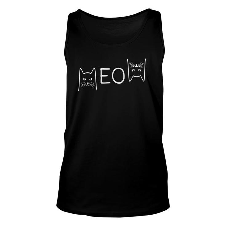 Meow Cat Meow Kitty Funny Cats Mom And Cat Dad Unisex Tank Top