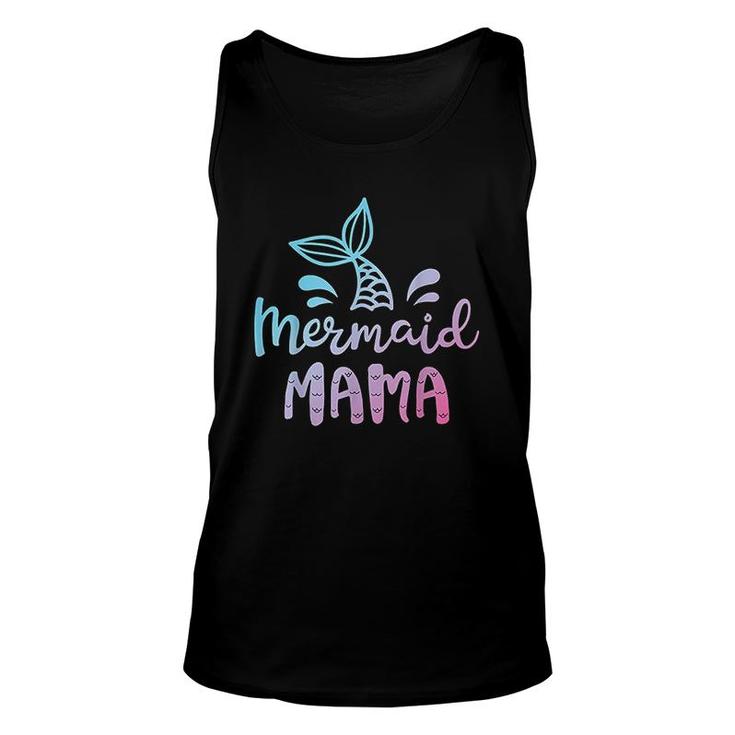 Mermaid Mama Funny Women Mom Mommy Family Matching Birthday T-Shirt Unisex Tank Top