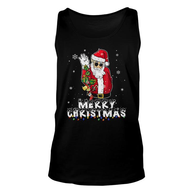 Merry Christmas 2021 Santa Claus Family Pajamas Xmas Unisex Tank Top