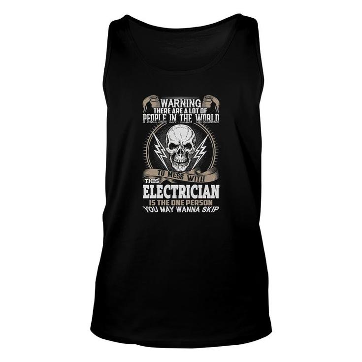 Mess With This Electrician Unisex Tank Top