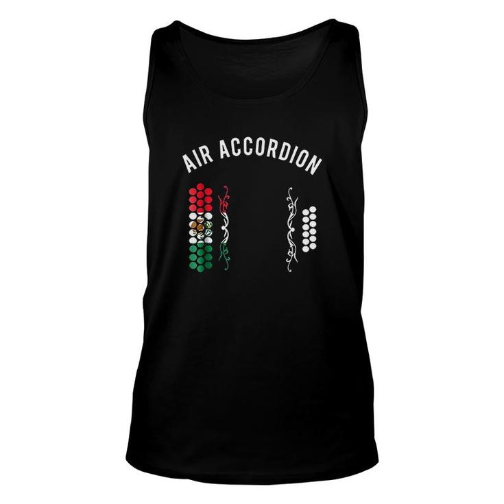 Mexico Flag Air Accordion Funny Music Unisex Tank Top