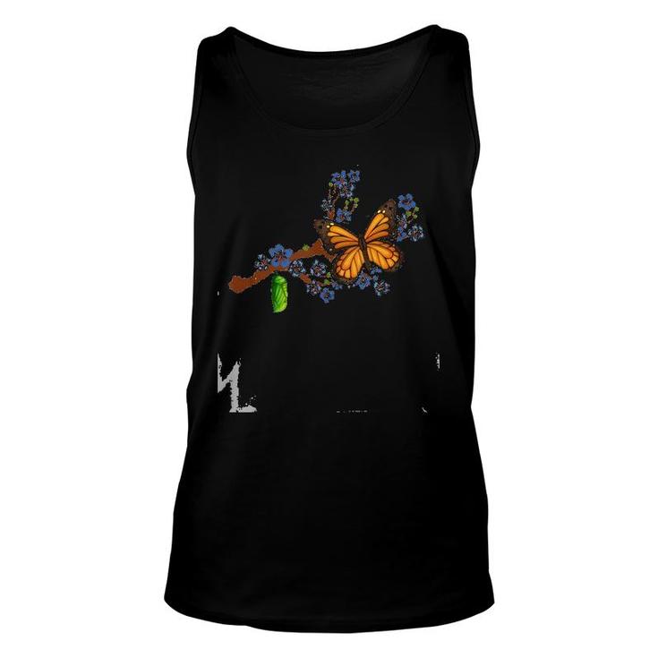 Milkweed Monarch Butterfly And Cocoon Nature Lover Tank Top Unisex Tank Top