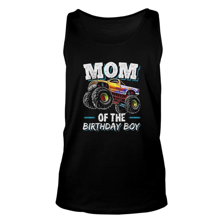 Mom OfThe Birthday Boy Monster Truck Birthday Novelty Gift  Unisex Tank Top