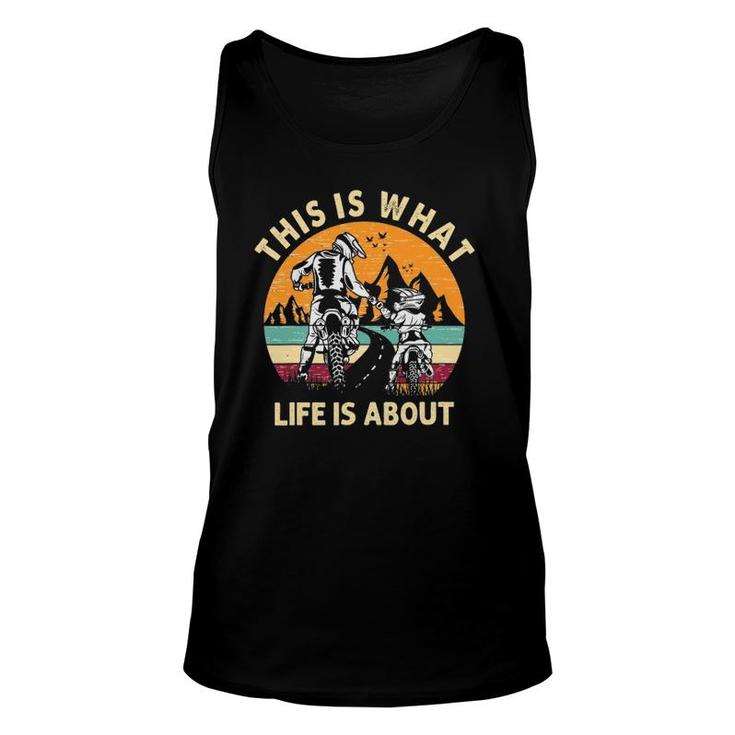 Motocross Dirt Bike Dad Motorcycle Biker Father And Son Unisex Tank Top