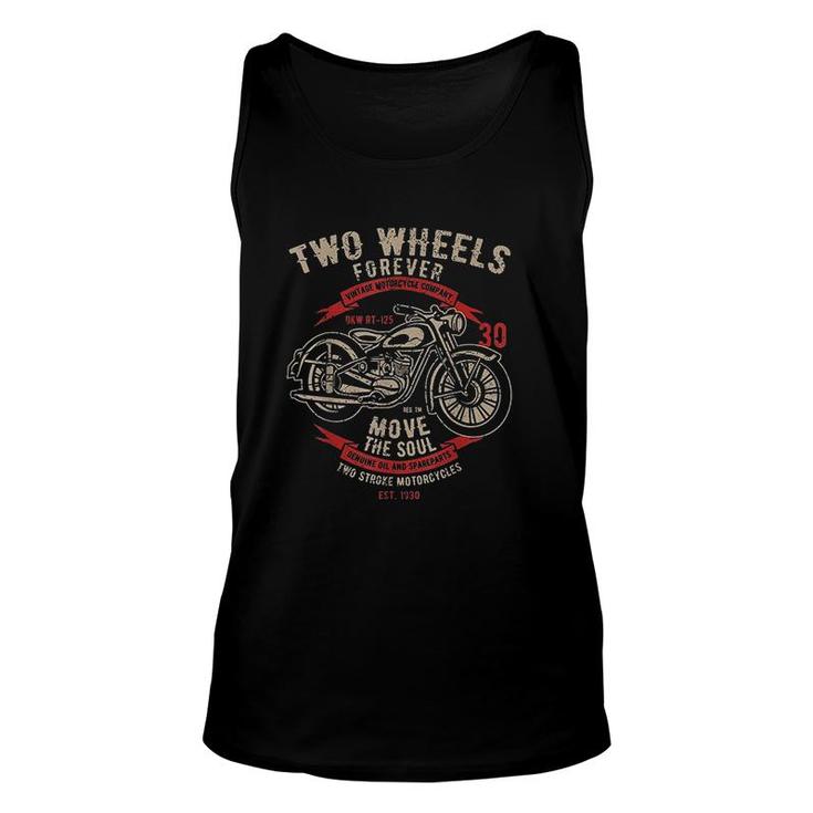 Motorcycle Two Wheels Forever Unisex Tank Top