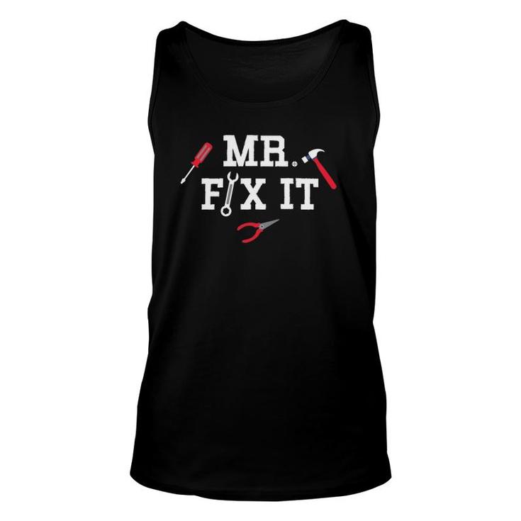 Mr Fix It Father's Day Hand Tools Papa Daddy Unisex Tank Top