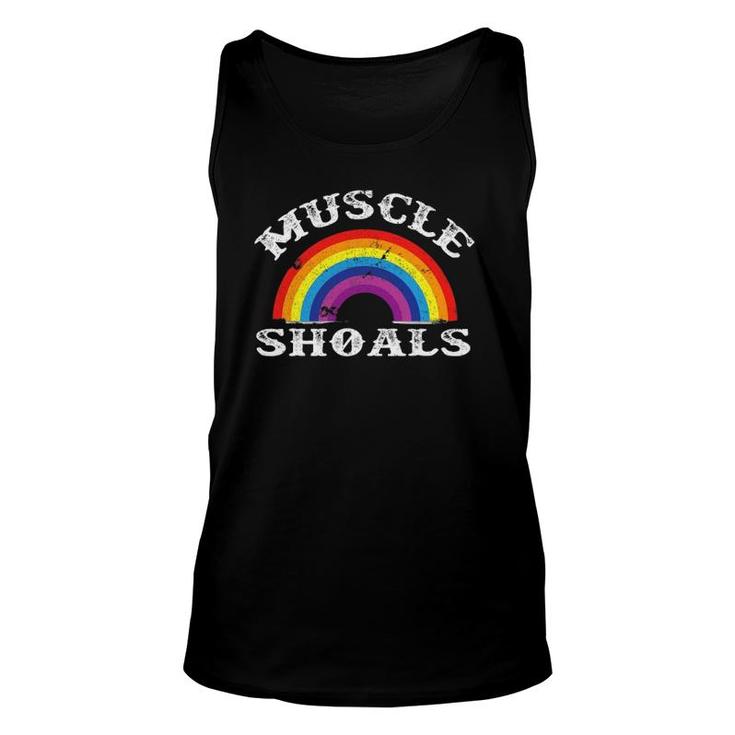 Muscle Shoals  Alabama Classic Rainbow Unisex Tank Top