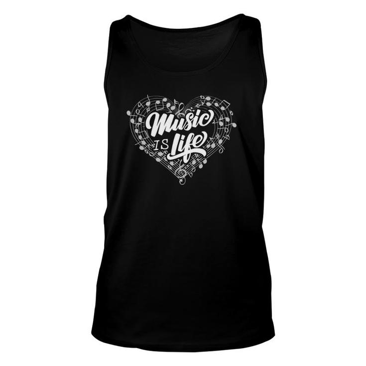 Music Is Life For Awesome Song Writer Composer Musician Tank Top