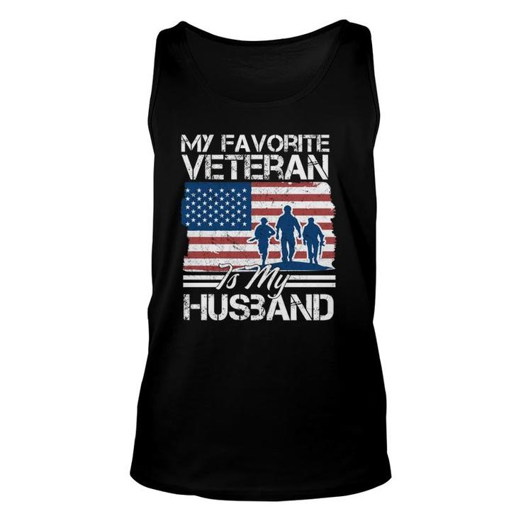 My Favorite Veteran Is My Husband Unisex Tank Top
