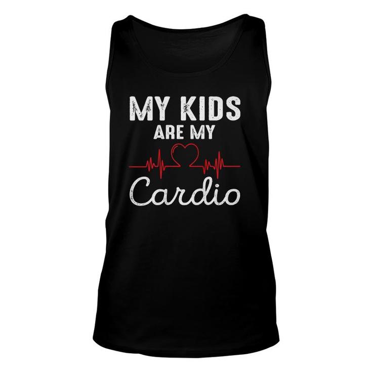 My Kids Are My Cardio Funny Father's Day Dad Unisex Tank Top