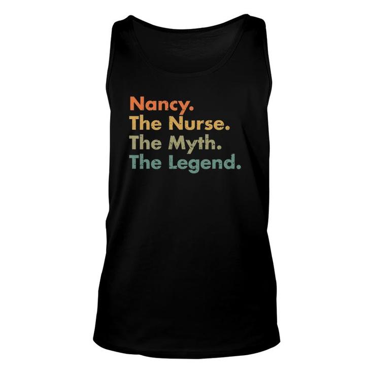 Nancy The Nurse The Myth The Legend Healthcare Worker Unisex Tank Top