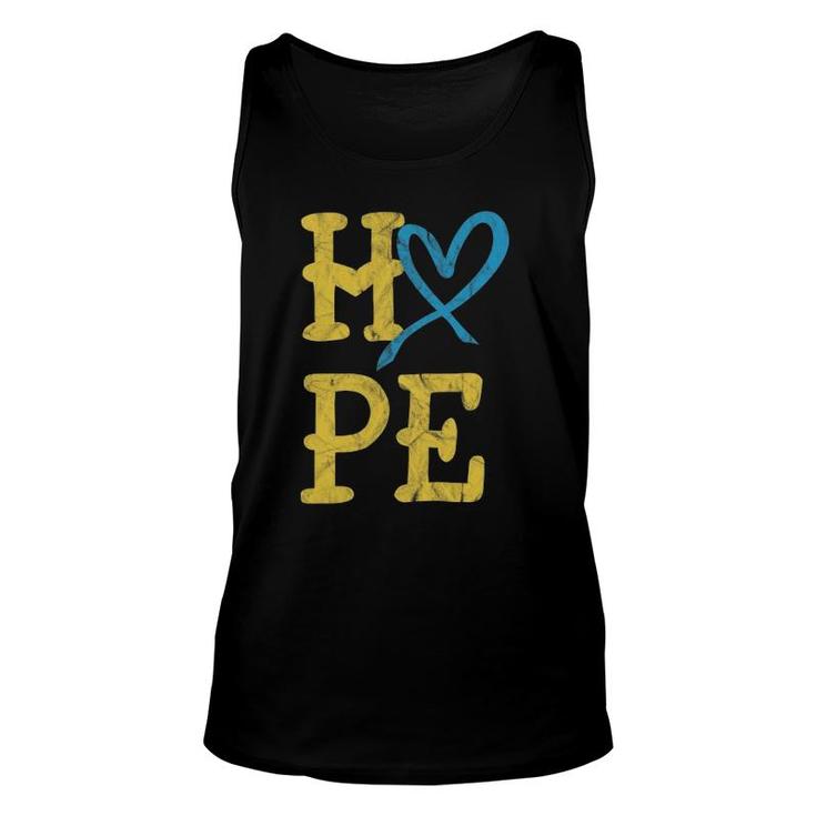 National Down Syndrome Awareness Month Hope Vintage T21 Tank Top