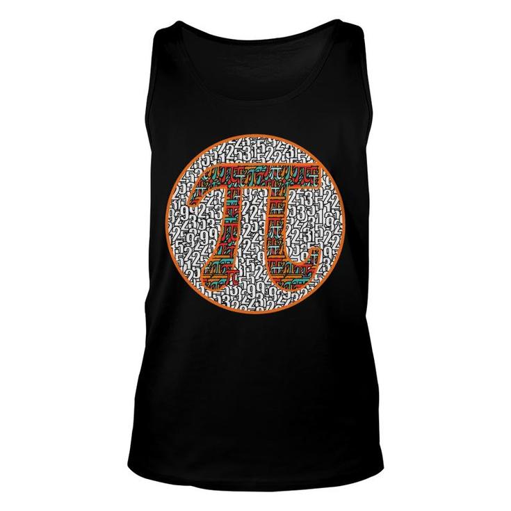 National Pi Day Math Numbers Pi Value 314 March 14 Symbol Unisex Tank Top