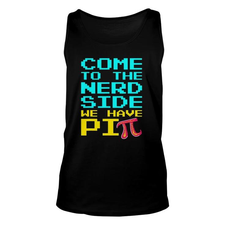 Nerd Pi Side  For Pi Day Geek Math Teacher 314 Gift Unisex Tank Top