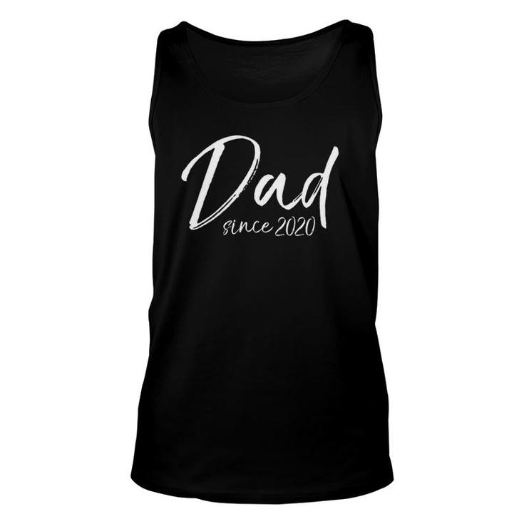 New Father Gift For Husband From Wife Dad Since 2020 Ver2 Unisex Tank Top