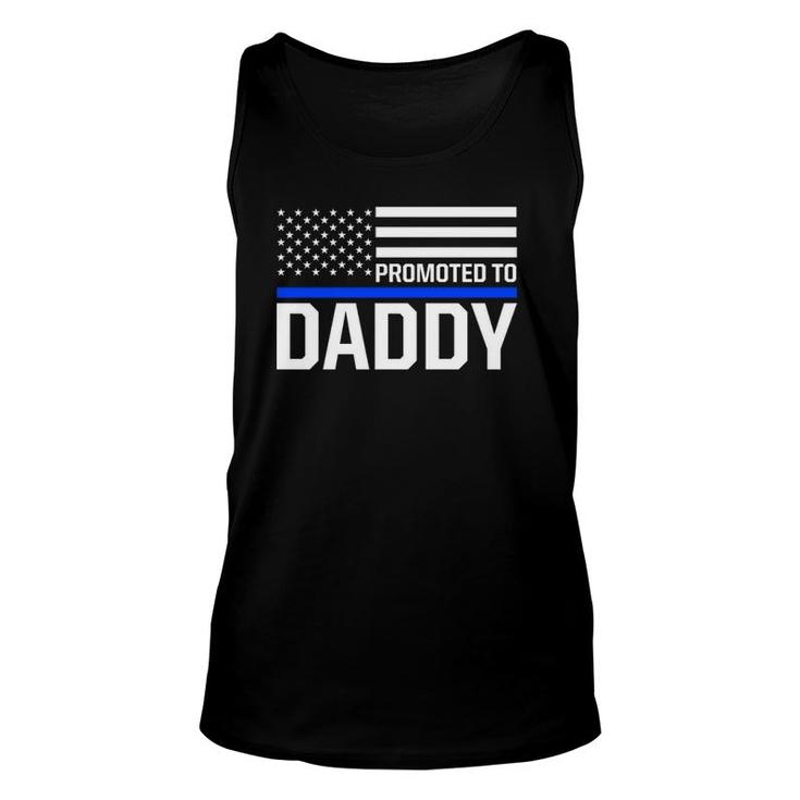 New First Time Dad To Be Daddy Police Law Enforcement Unisex Tank Top