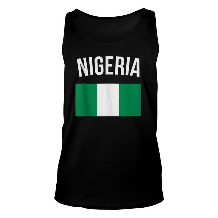 Nigeria  Nigerian Flag Travel Souvenir Nigeria Flag  Unisex Tank Top