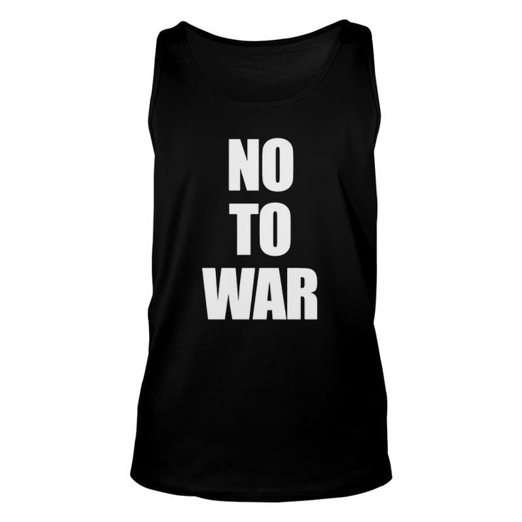 No To War - Stop The War Unisex Tank Top