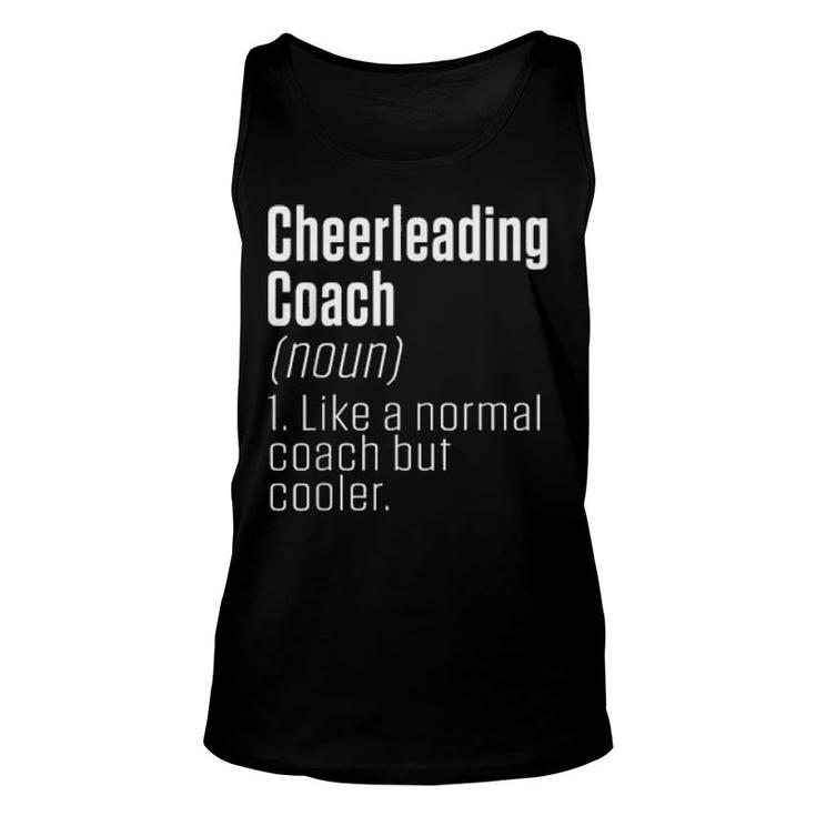 Like A Normal Coach But Cooler Definition Cheer Coach Tank Top
