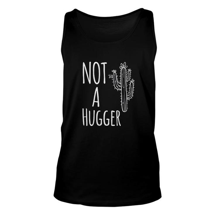 Not A Hugger Funny Cactus Introvert Unisex Tank Top