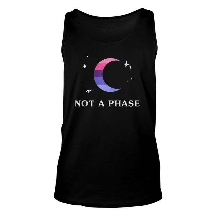 Not A Phase Omnisexual Lgbtq Pride Flag Moon Zip Unisex Tank Top