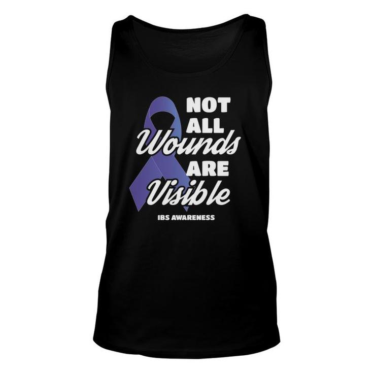 Not All Wounds Are Visible Ibs Awareness  Unisex Tank Top