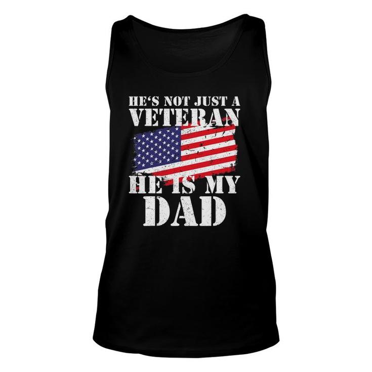 Not Just A Veteran Dad Son Daughter Veterans Day Gif Unisex Tank Top