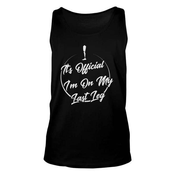 Novelty I'm Left With My Leg Amputee Sayings Unisex Tank Top