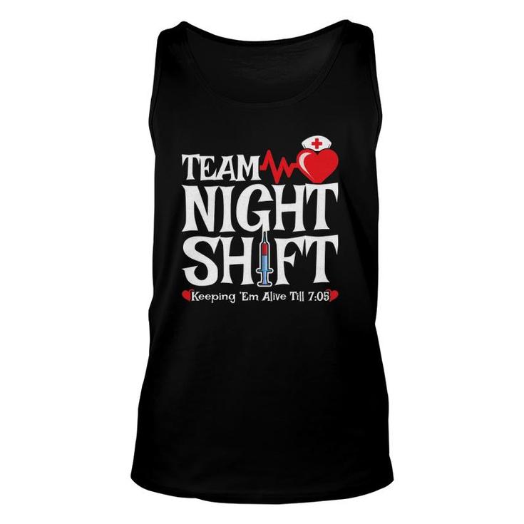 Nurse Appreciation Team Night Shift Night Shift Nurse  Unisex Tank Top
