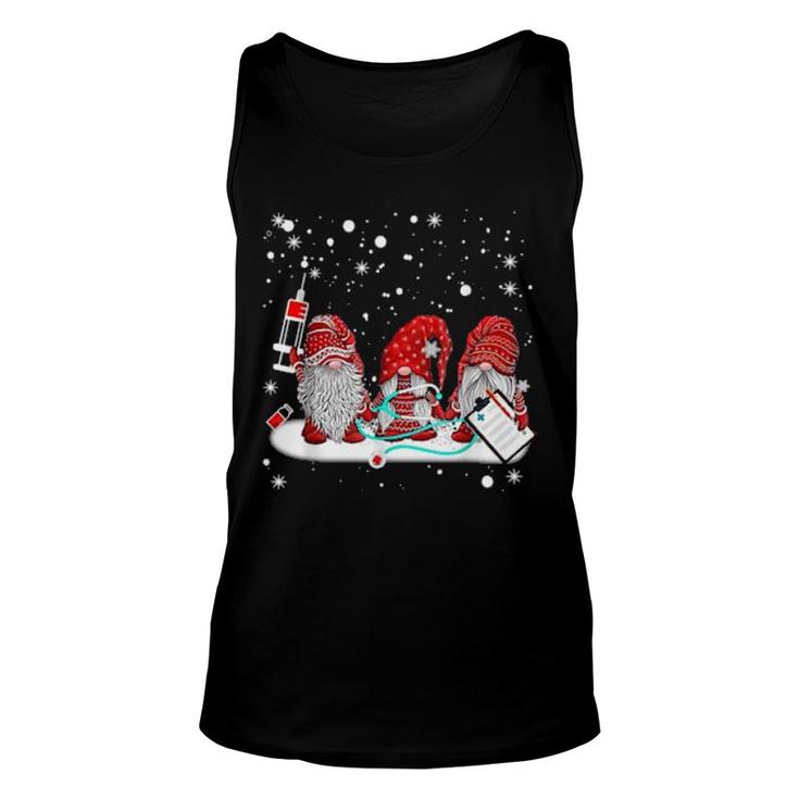 Nurse Merry Christmas Gnomes Snow Merry Xmas  Unisex Tank Top