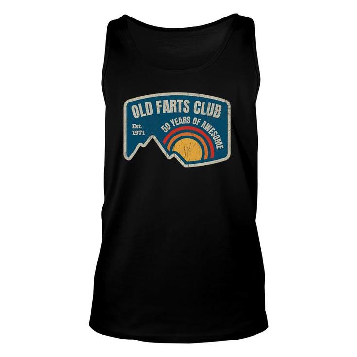 Old Farts Club 50Th Birthday 50 Years Awesome Est 1971 Ver2 Tank Top