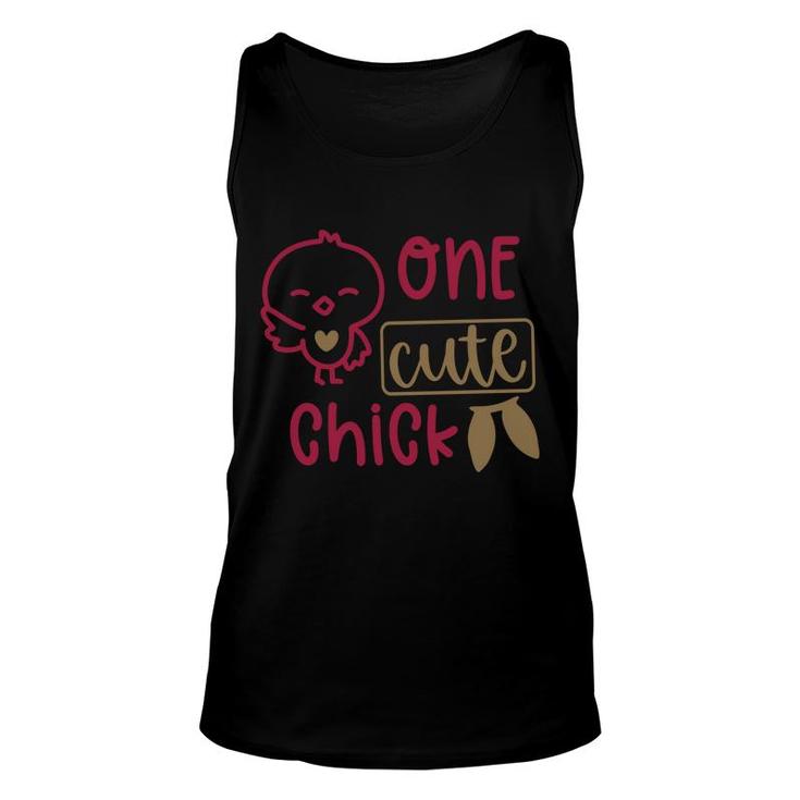 One Cute Chick Black Unisex Tank Top