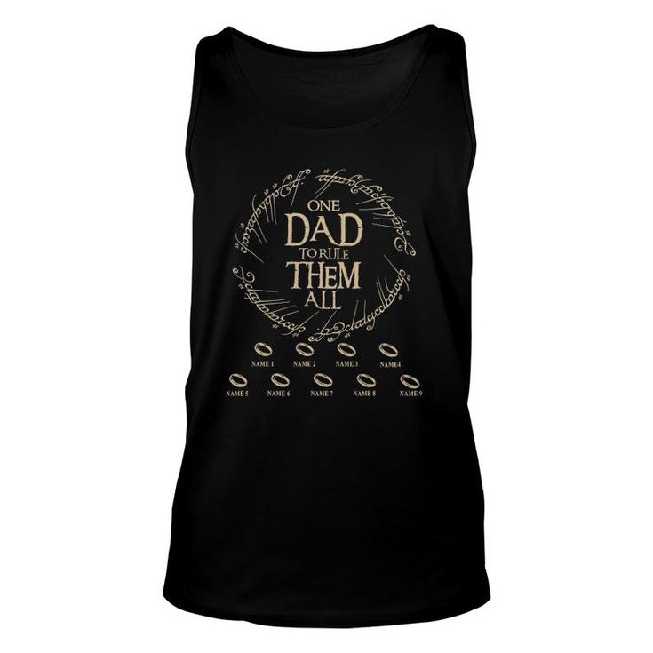 One Dad To Rule Them All Father's Day World's Best Father Unisex Tank Top