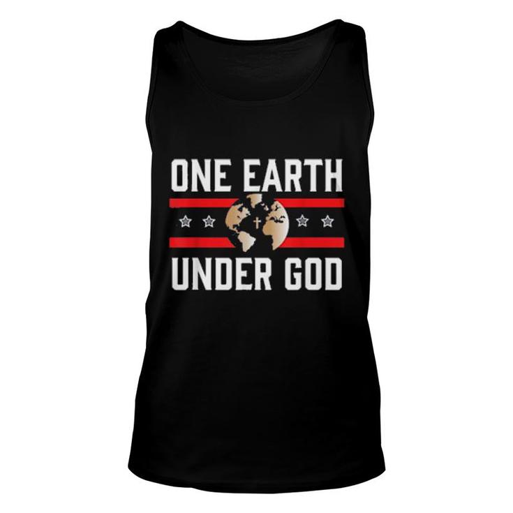 One Earth One Nation Under God  Unisex Tank Top