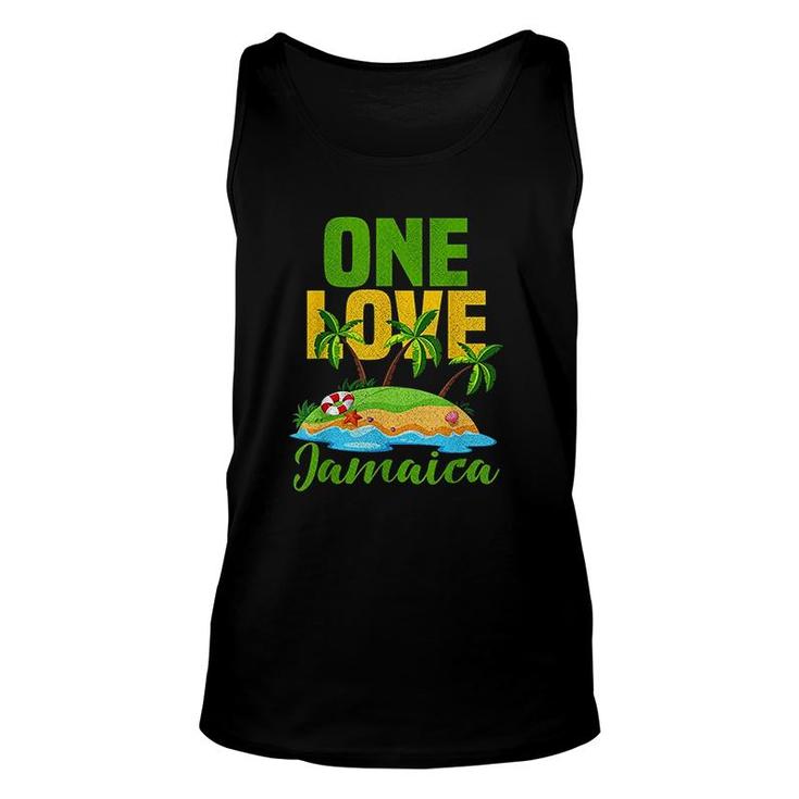 One Love Jamaica Caribbean Vacation Unisex Tank Top