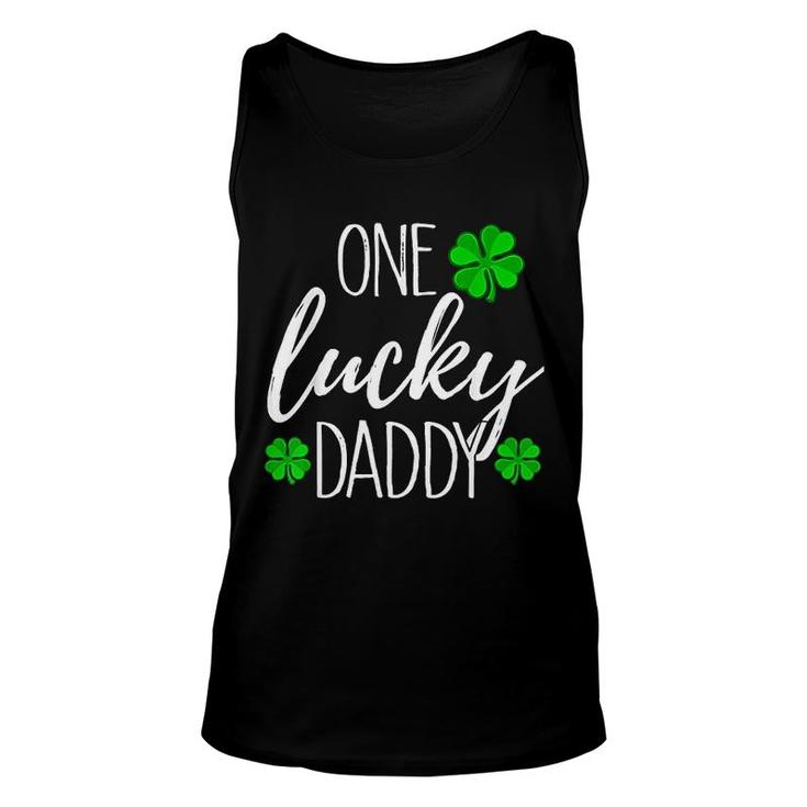 One Lucky Dad Matching St Patricks Day Unisex Tank Top