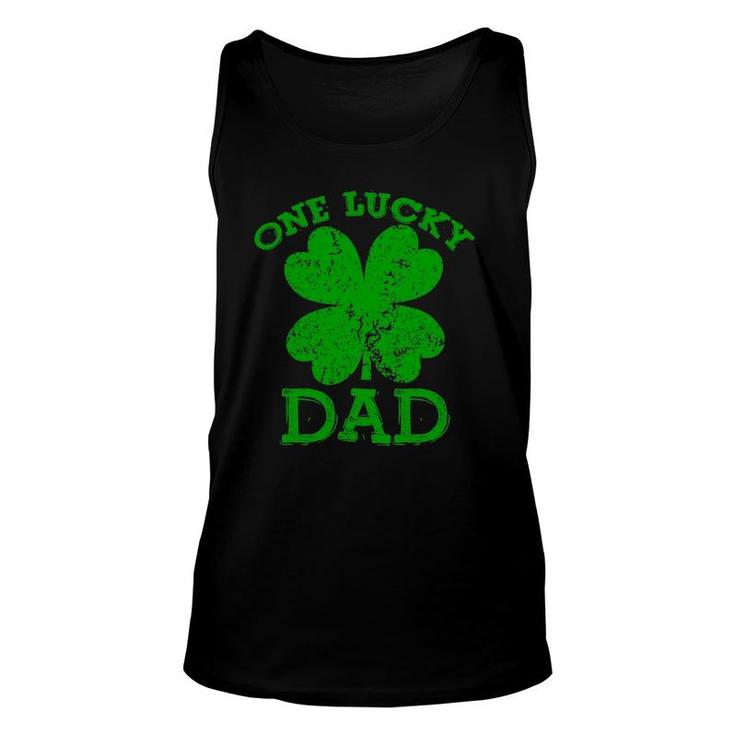 One Lucky Dad Vintage St Patricks Day Men Unisex Tank Top