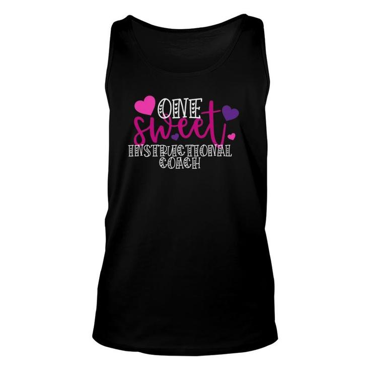 One Sweet Instructional Coach Valentine Gift For Her School Unisex Tank Top