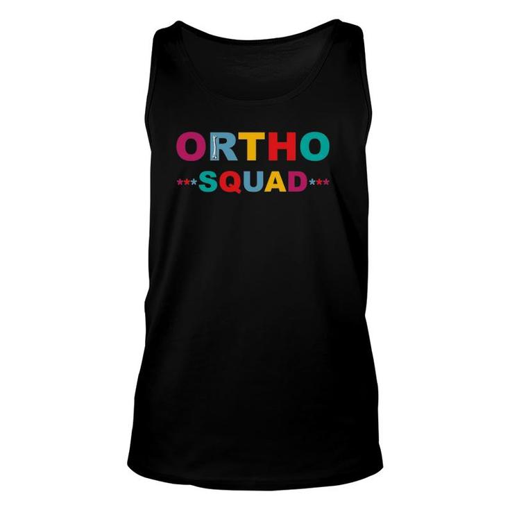 Ortho Squad Orthopedic Nurse Surgeon Musculoskeletal Doctor Unisex Tank Top