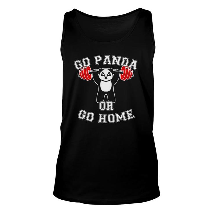 Panda Fitness Panda Bear Gym Workout Funny Training Gift  Unisex Tank Top