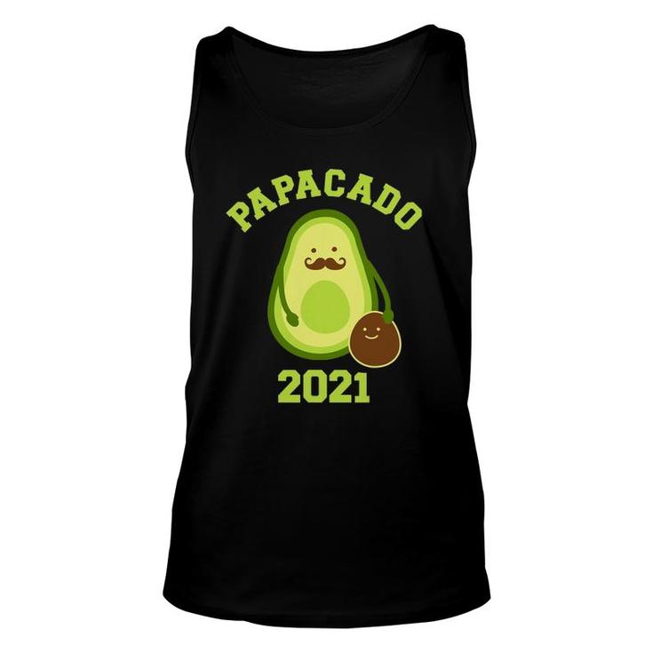 Papacado 2021 Funny Gift For New Dad Baby Annoucement Unisex Tank Top