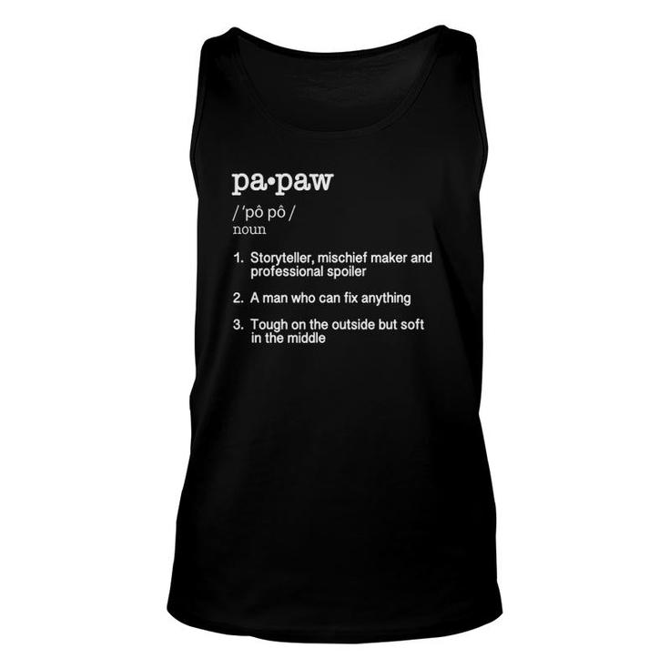 Papaw Definition - Father's Day Gift Tee Unisex Tank Top