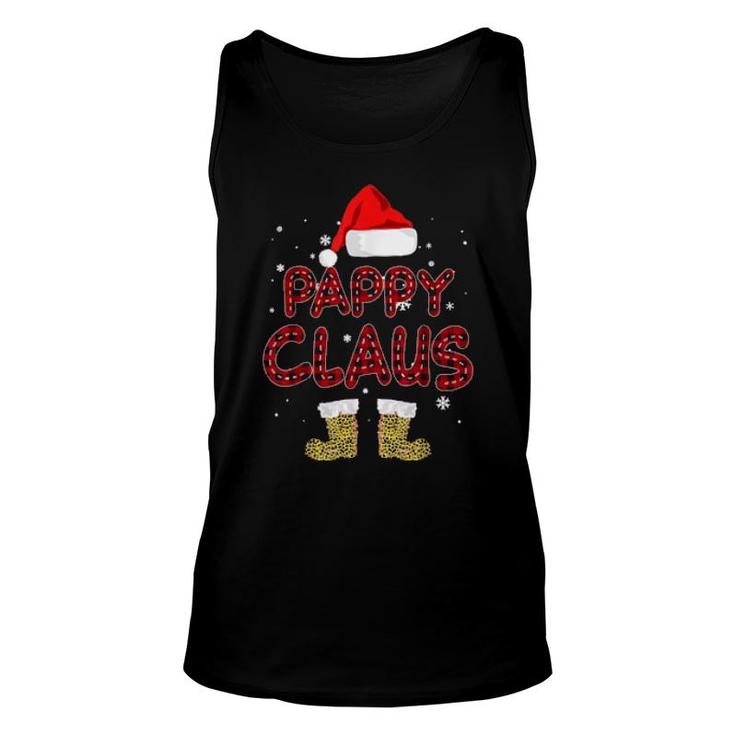 Pappy Claus Leopard Christmas Pajama Santa For Mom Dad  Unisex Tank Top