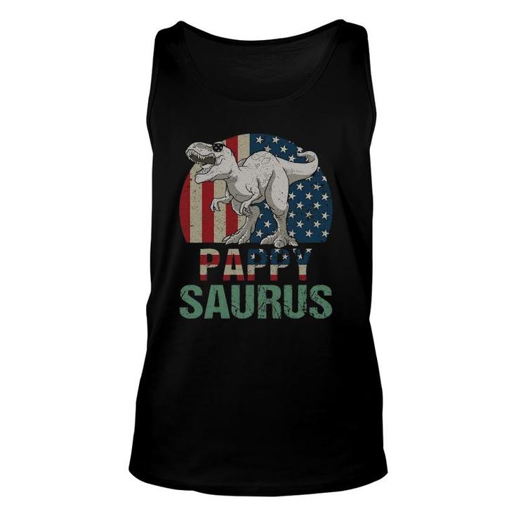 Pappysaurus Dinosaur Pappy Saurus Father's Day 4Th Of July Unisex Tank Top