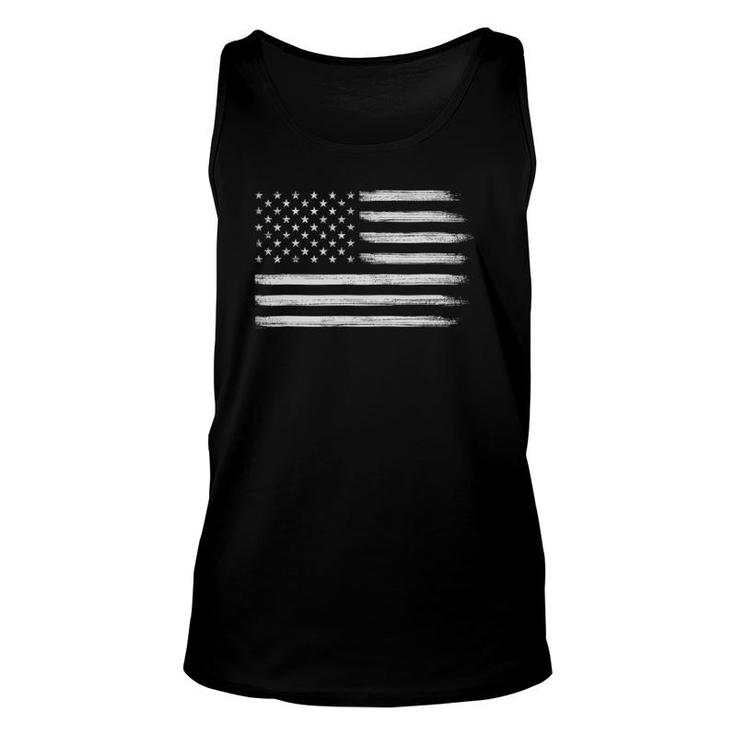 Patriotic Navy Blue American Flag  Cool Usa 4Th Of July Unisex Tank Top
