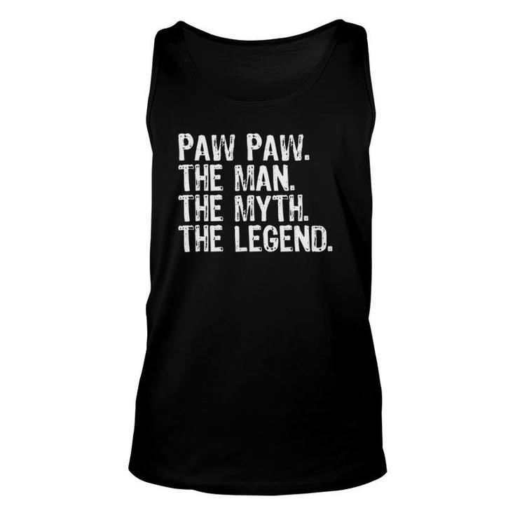 Mens Pawpaw The Man The Myth The Legend Paw-Paw Christmas Tank Top