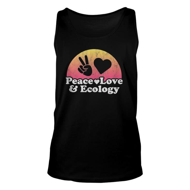 Peace Love And Ecology Unisex Tank Top