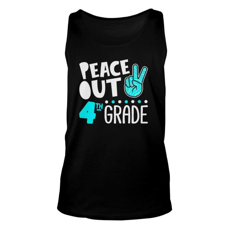 Peace Out 4Th Grade Graduation Last Day School 2021 Funny Unisex Tank Top